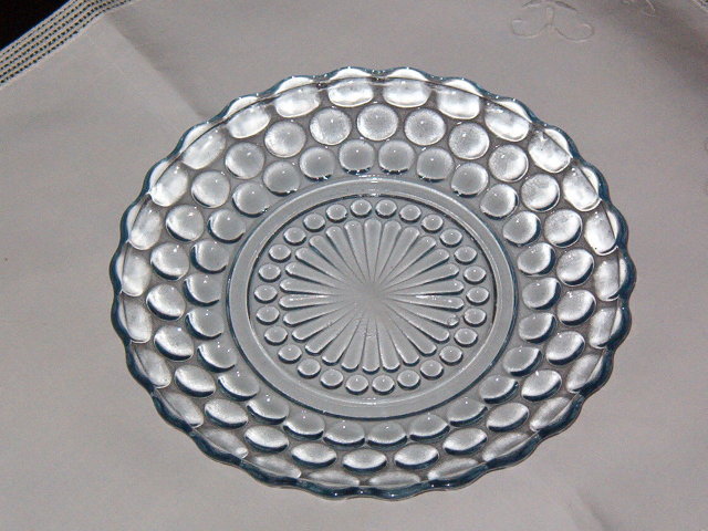 Anchor Hocking Bubble Blue Bread & Butter Plate