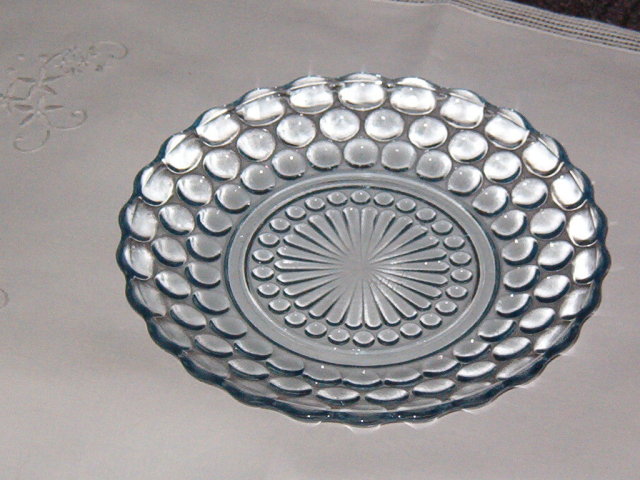 Anchor Hocking Bubble Blue Bread & Butter Plate