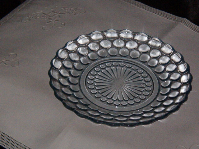 Anchor Hocking Bubble Blue Bread & Butter Plate