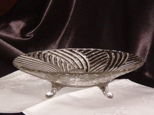 Anchor Hocking Prismatic Line Footed Bowl