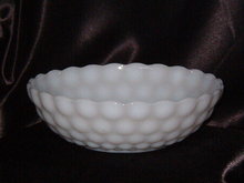 Anchor Hocking Bubble Milk Glass Bowl
