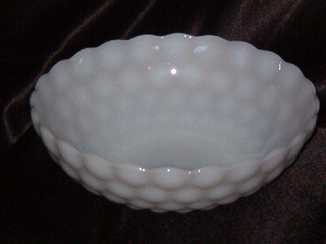 Anchor Hocking Bubble Milk Glass Bowl