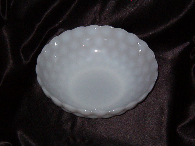 Anchor Hocking Bubble Milk Glass Bowl