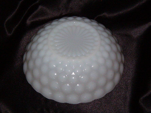 Anchor Hocking Bubble Milk Glass Bowl
