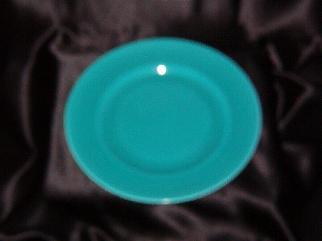 Metlox Popytrail Vernon 200 Satin Turquoise Luncheon Plate