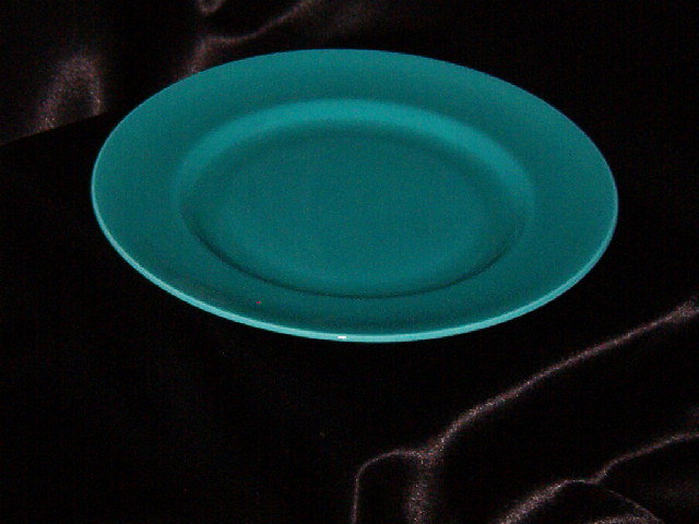 Metlox Popytrail Vernon 200 Satin Turquoise Luncheon Plate