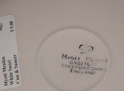 Myott Meakin MYM8 Cup & Saucer