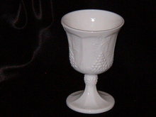 Colony Harvest Milk Glass Goblet