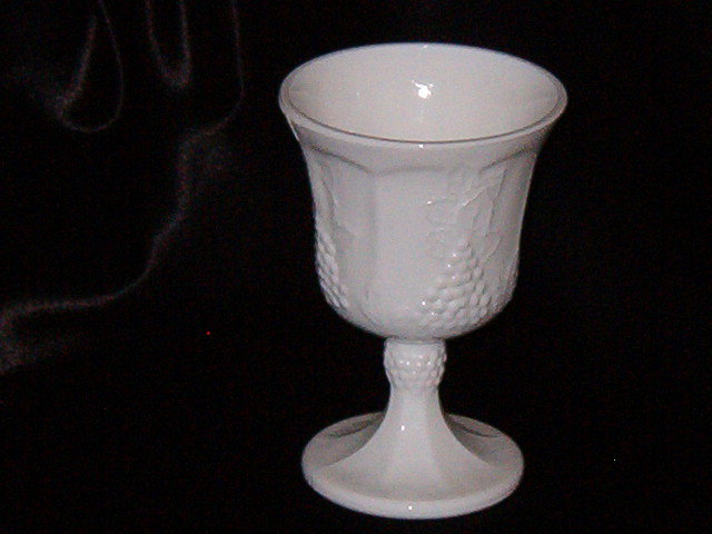 Colony Harvest Milk Glass Goblet