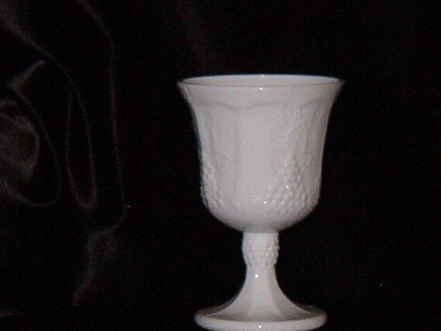 Colony Harvest Milk Glass Goblet