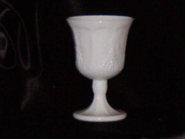 Colony Harvest Milk Glass Goblet