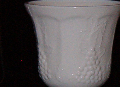 Colony Harvest Milk Glass Goblet