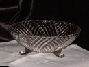 Anchor Hocking Prismatic Line Footed Bowl