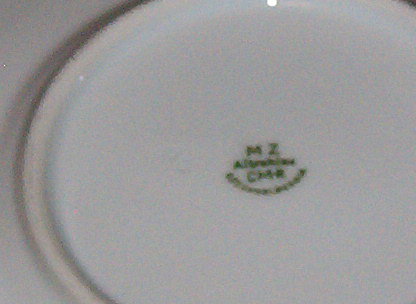 MZ Altrohlau Czechoslovakia Dessert Plate