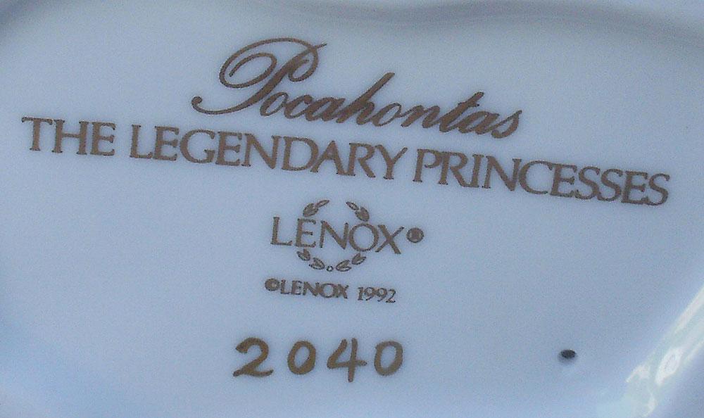 LENOX Legendary Princesses Figurine Pocahontas