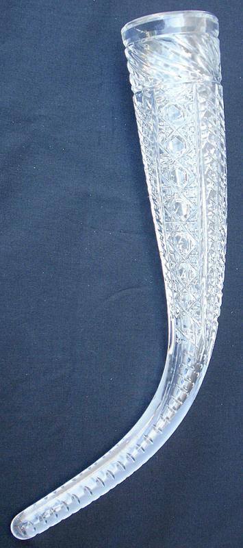 Antique Victorian Rare Auto,Car, Cut Crystal Flower Vase or Bud Vase 16