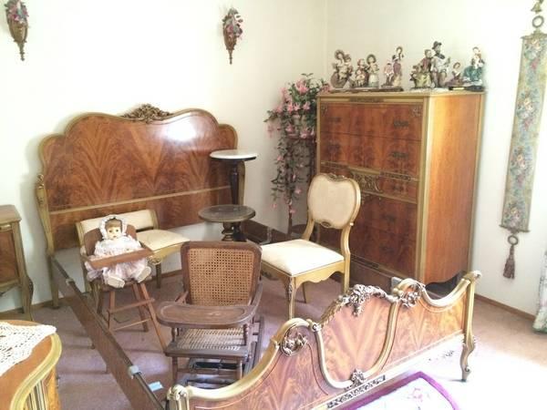 French Provincial bedroom suite (8) pcs.