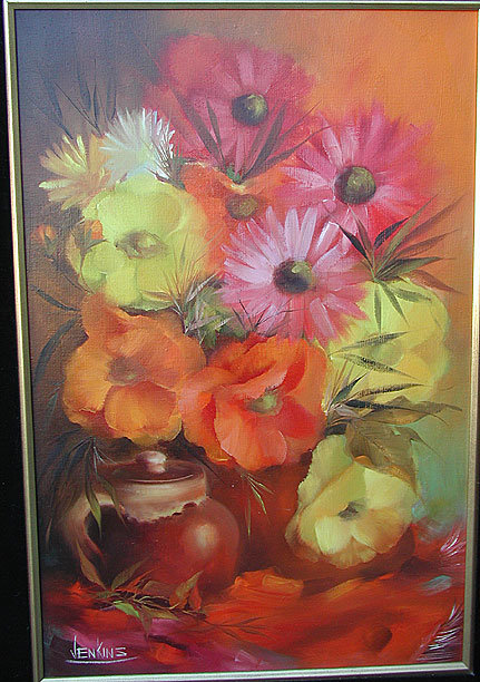Original Floral Oil Painting by Gary Jenkins
