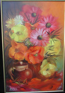 Original Floral Oil Painting by Gary Jenkins