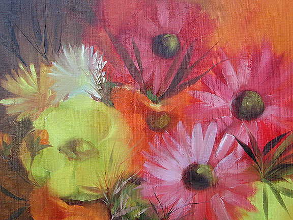 Original Floral Oil Painting by Gary Jenkins