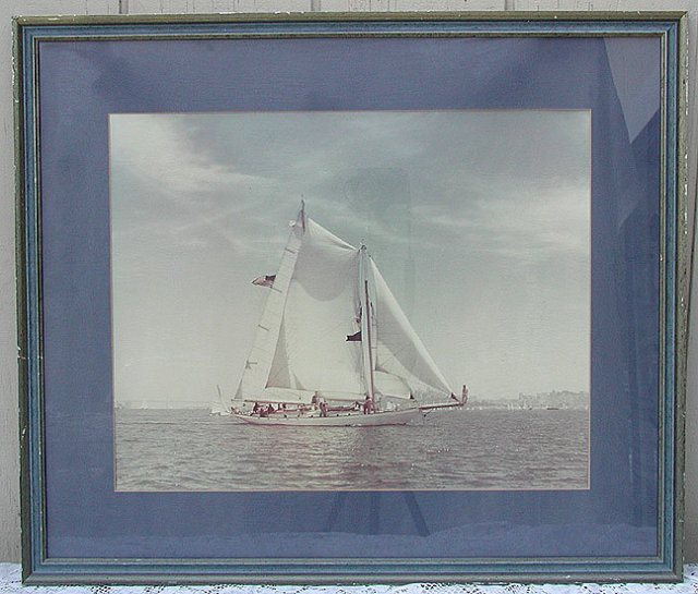 Large Real Photo Sail Boat Race S. F. Bay
