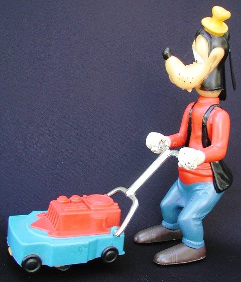 Goofy Battery OP Lawn Mower, Alps, 50's