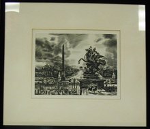 Albert Decaris 1901 Black & White Engraving