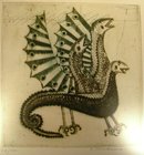 Pair of Dry-Point Engraving Signed
