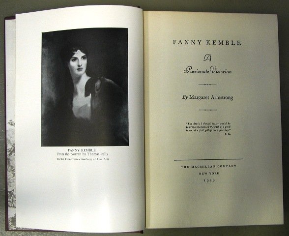 Fanny Kemble, Margaret Armstrong