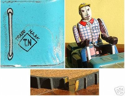 Battery Operated Tin Toy Bulldozer, 1960's