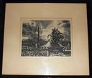 Paris Decaris Signed Framed Engraving