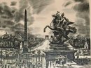 Paris Decaris Signed Framed Engraving