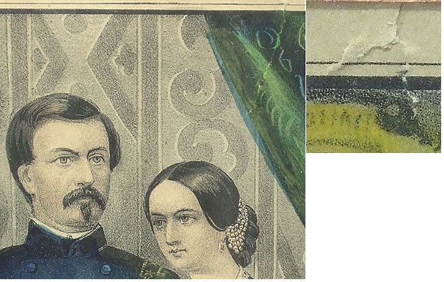 Currier & Ives-The Brave Wife Print Civil War