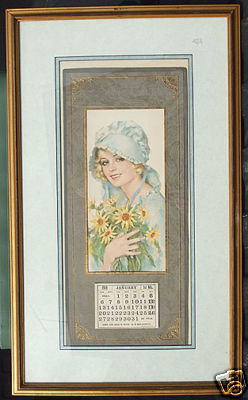 Framed 1918 Calendar Wendell Phillips