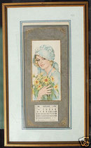 Framed 1918 Calendar Wendell Phillips