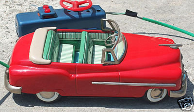 Battery Operated Tin Toy Car Chevy Con