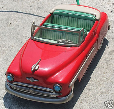 Battery Operated Tin Toy Car Chevy Con