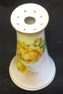 Victorian Hatpin Holder Handpainted Flowers Germany