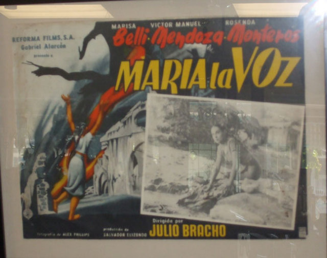 1955 Mexican Movie Poster MARIA la VOZ dir Julio Bracho