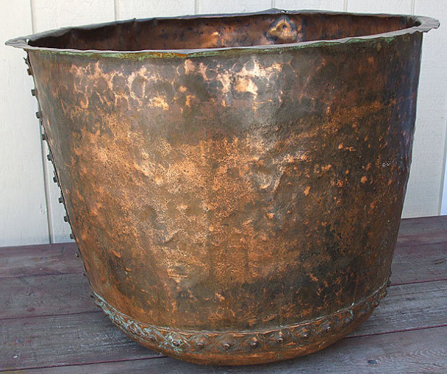 Large Antique Copper Pig Boiling Pot 29