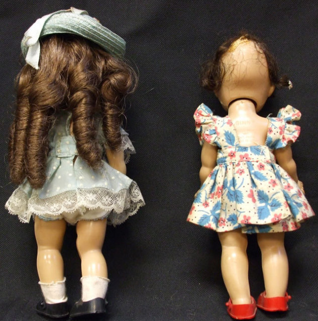 2 Vintage 1950's Vogue Ginny Dolls 8