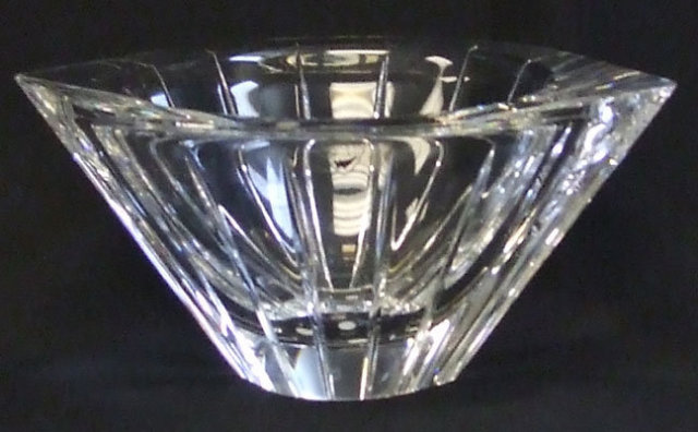 Orrefors Marin Vertical Cut Bowl #4775-12 signed