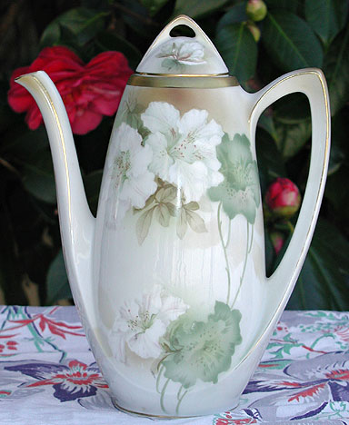 R S Prussia Chocolate Pot
