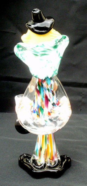 Vintage Muilt Colorful Murano Art Glass Fig Clown.10