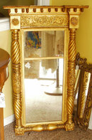 Antique Federal Period Gold Guilded Mirror