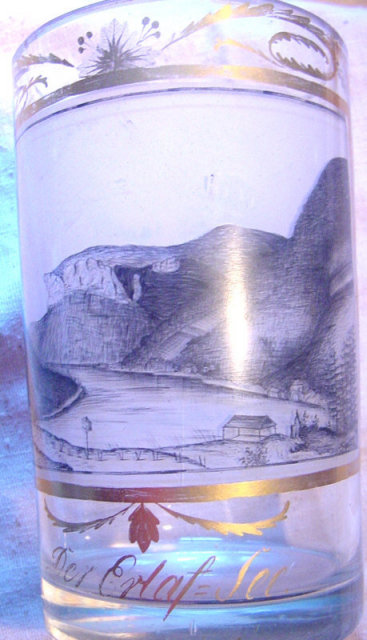 Elaborate Biedermeier Spa Tumbler