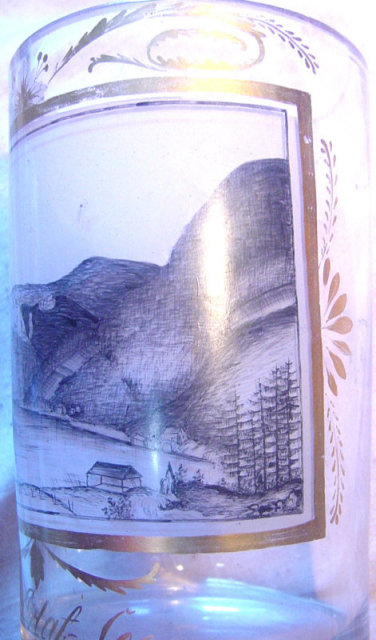 Elaborate Biedermeier Spa Tumbler