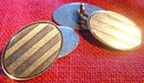 14K Gold Art Art Deco Cuff Links