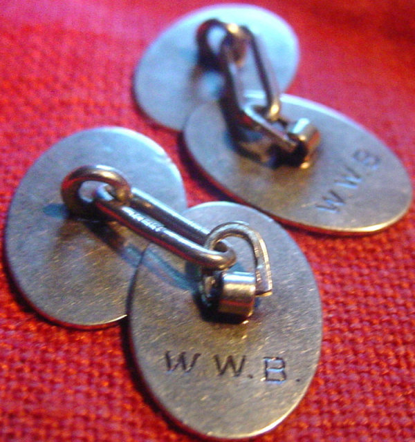 14K Gold Art Art Deco Cuff Links