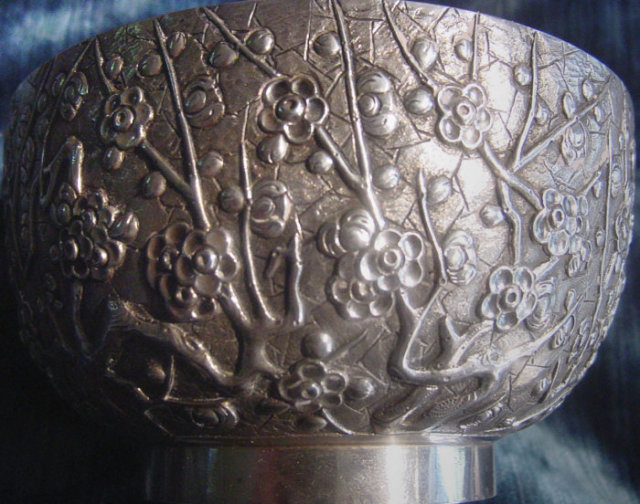 Exquisite China Trade Silver Bowl